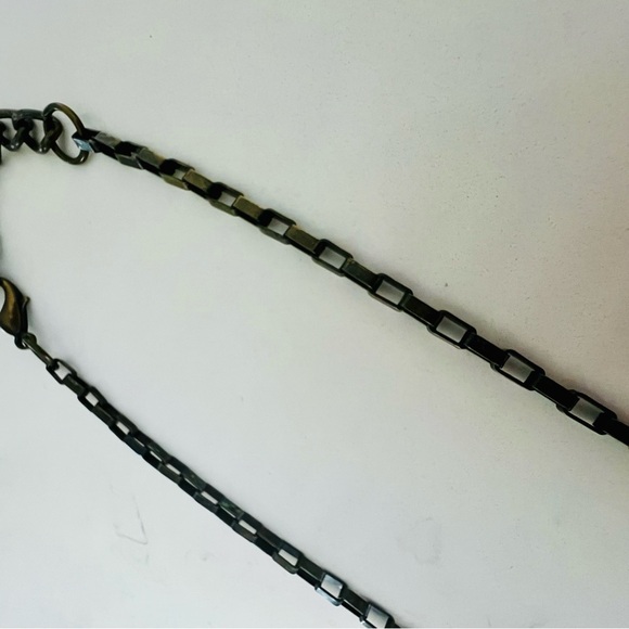 Unique Jewel Tone Labrodite Chunky Pendant Necklace - Picture 8 of 11